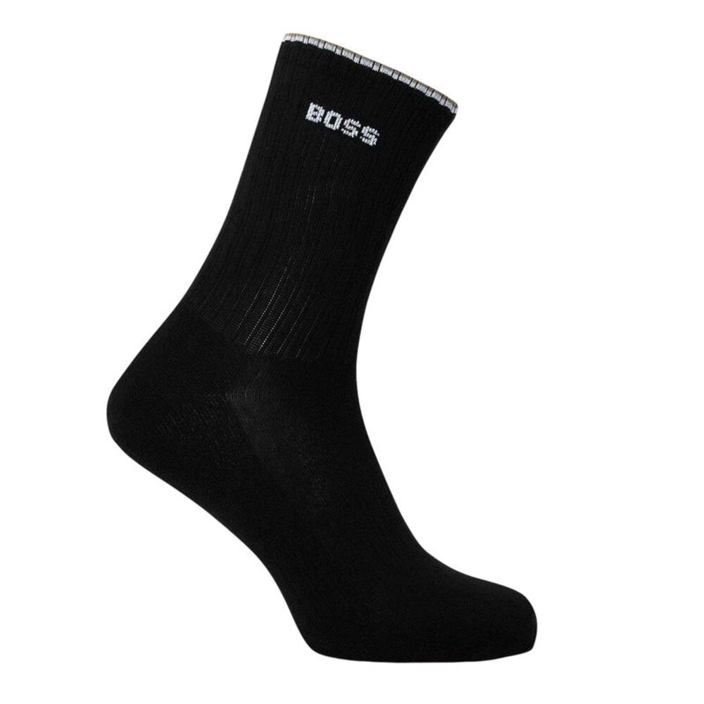 Boss Mens Logo Ankle Socks (Pack of 3) / Black